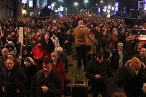 Sırbistan'da hükümet karşıtı protesto