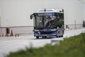 Cumhurbaşkanı Erdoğan'ın test ettiği elektrikli sürücüsüz otobüs, Bursa'da
