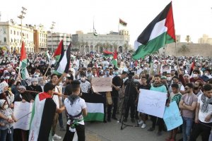 Libya'da Filistin ile dayanışma gösterisi düzenlendi