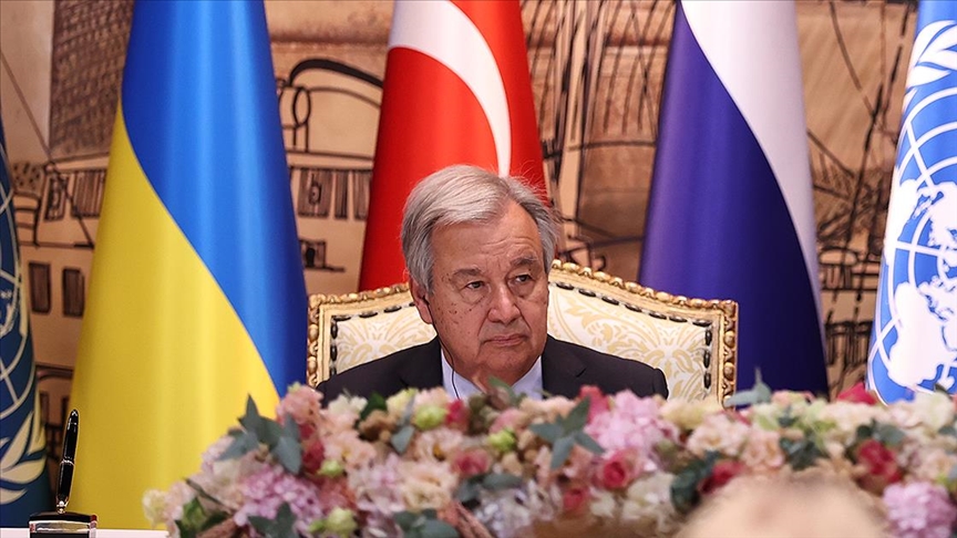 Guterres, Cumhurbaşkanı Recep Tayyip Erdoğan'a ve Türk hükümetine Türkçe teşekkür