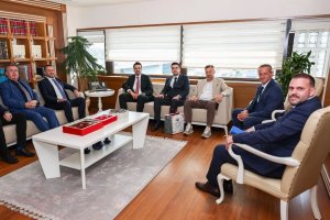 BTTDD Bursa heyeti TİKA Başkanı Eren ile bir araya geldi