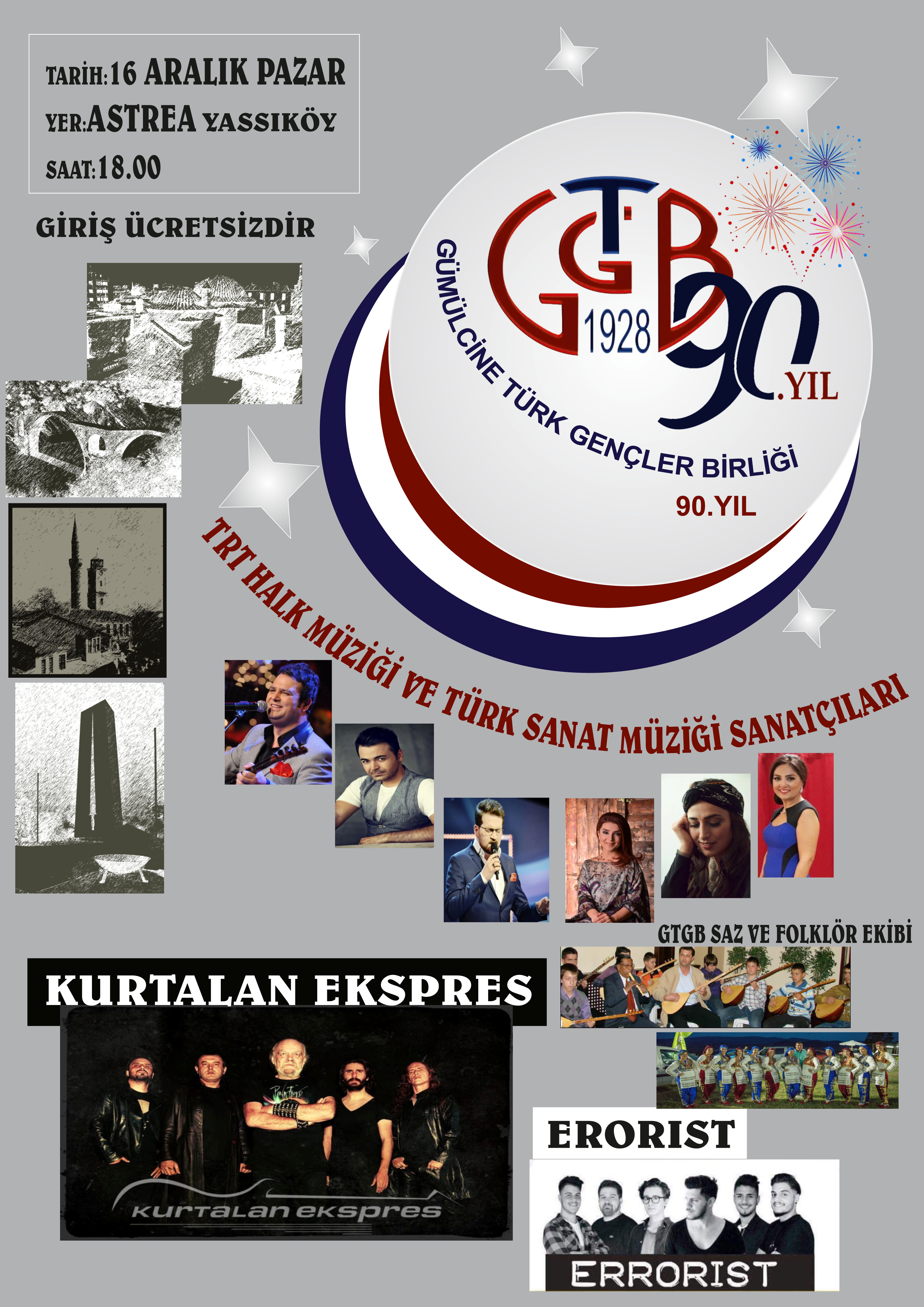 G.T.G.B'nin 90. kuruluş yılı coşkuyla kutlanacak