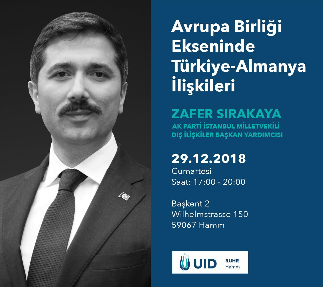 Sırakaya Almanya'da konferans verecek