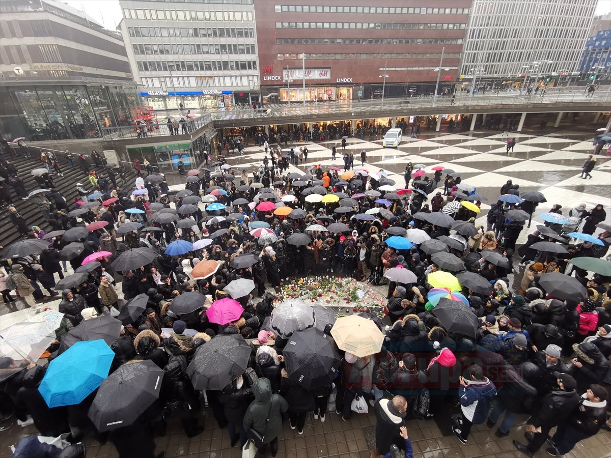 Yeni Zelanda'daki terör saldırıları İsveç'te protesto edildi