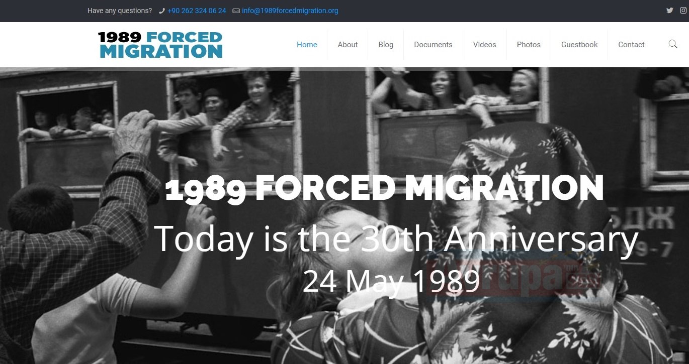 1989 Zorunlu Göç’ün 30. Yılı Özel Web sitesi yayında