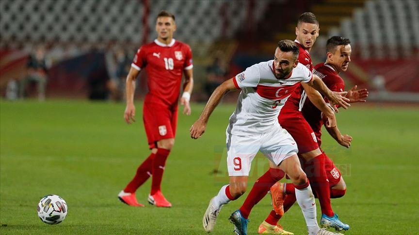 A Milli Futbol Takımı UEFA Uluslar Ligi'nde Sırbistan ile berabere kaldı