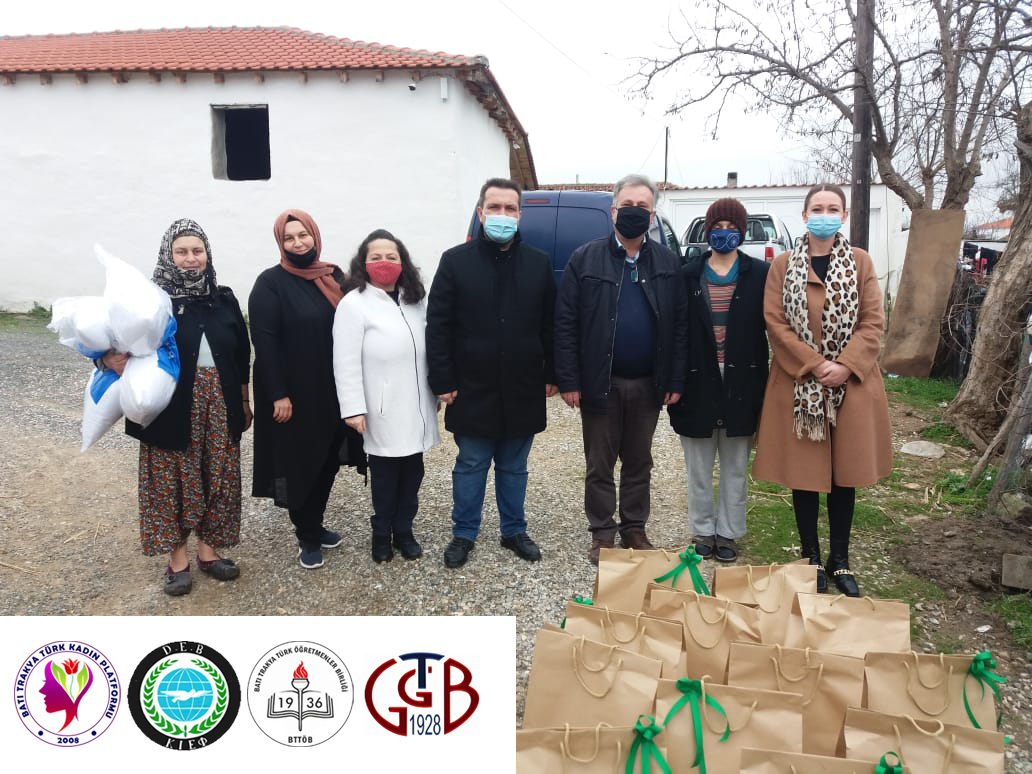 Bekirköy’de selden zarar gören aileye yardım eli 