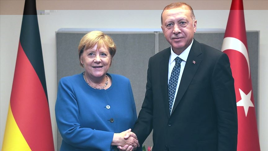 Cumhurbaşkanı Erdoğan, Almanya Başbakanı Merkel ile görüştü