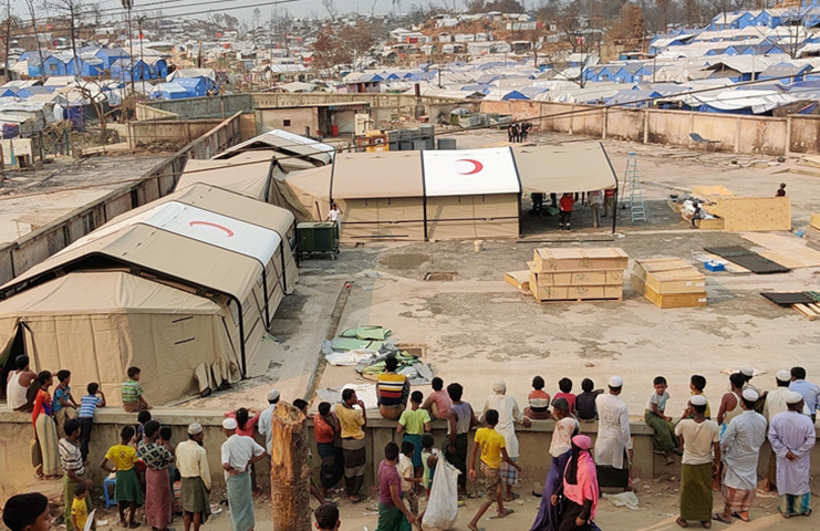 Türkiye, Bangladeş'teki sahra hastanesini yeniden inşa ediyor