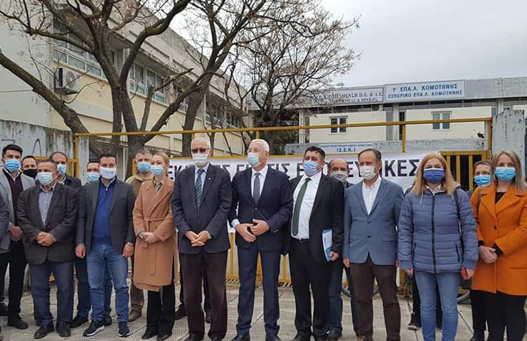 Batı Trakya’da encümen seçimi erteleyen Miçotakis hükümeti protesto edildi
