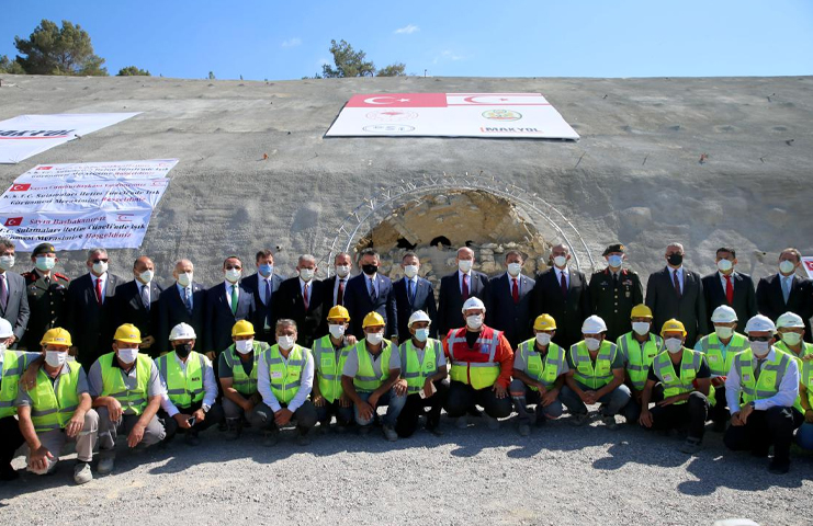 Güzelyurt'ta KKTC Sulamaları İletim Tüneli Işık Görünme Töreni