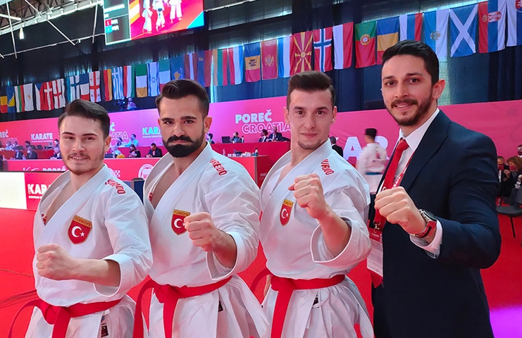 Karate Milli Takımıda Kata Erkekler Avrupa şampiyonu oldu