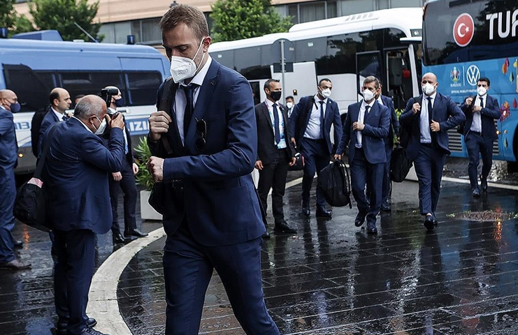 A Milli Futbol Takımı, başkent Roma'da