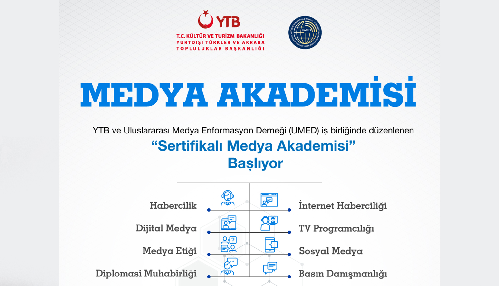 Uluslararası Öğrenciler Medya Akademisi başlıyor 