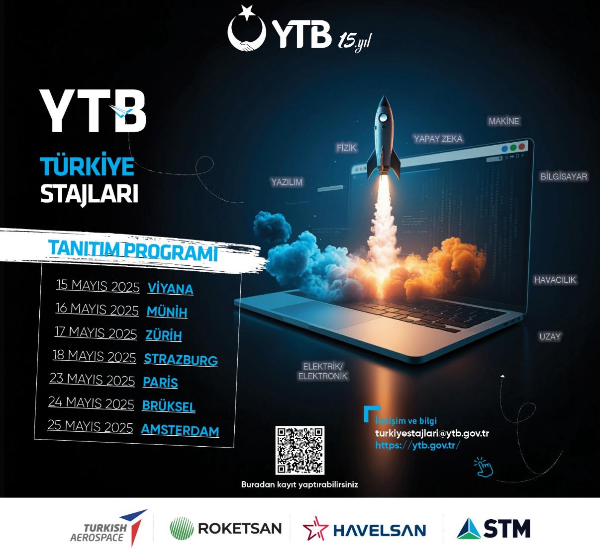 Avrupa’da tanıtılacak YTB Türkiye Staj Programı için geri sayım başladı
