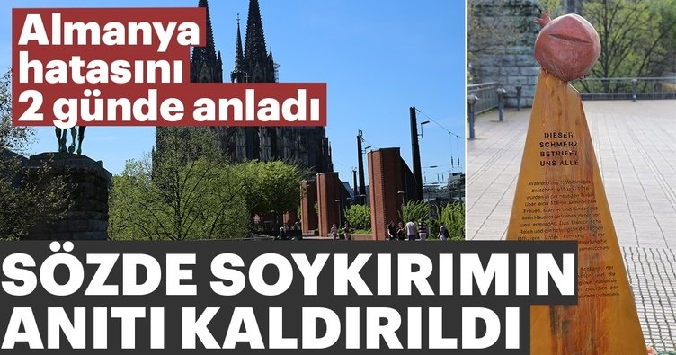 Almanya’da sözde Ermeni soykırım anıtı kaldırıldı