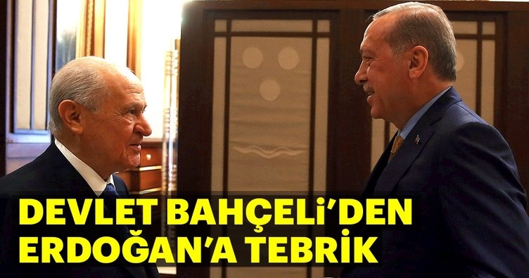 Devlet Bahçeli'den Erdoğan'a tebrik