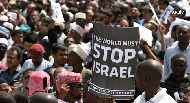 İsrail'in Gazze saldırıları Berlin'de protesto edildi