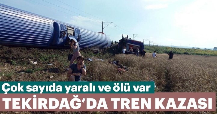 Tekirdağ'da tren kazası
